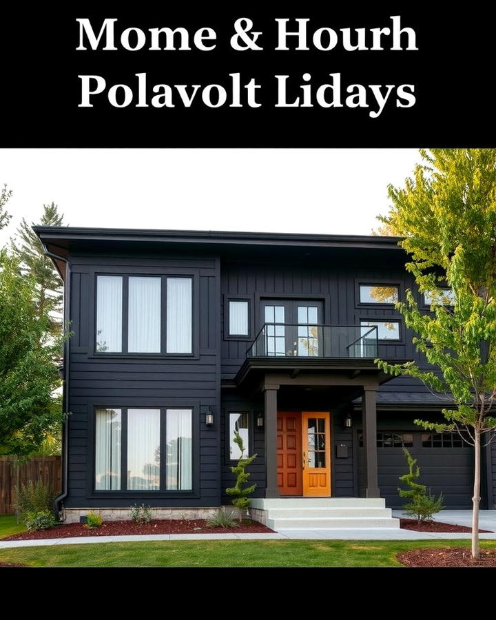 Dark Painted Siding - 25 Modern Siding Ideas for a Contemporary Home