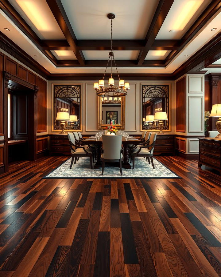 Dark and Dramatic Wood Floors - 25 Wood Floor Design Ideas