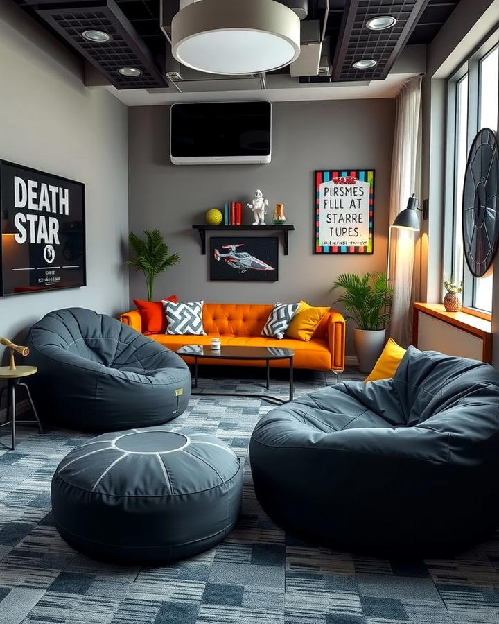 Death Star Bean Bags - 25 Star Wars Room Ideas