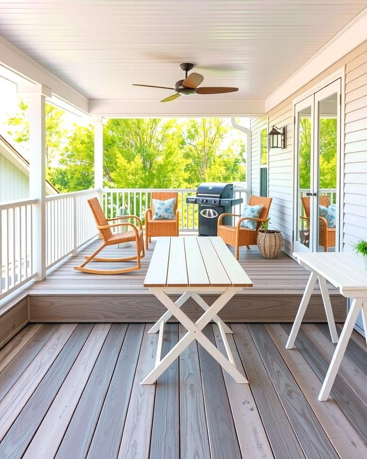 Deck Skirting for Storage - 25 Small Deck Ideas