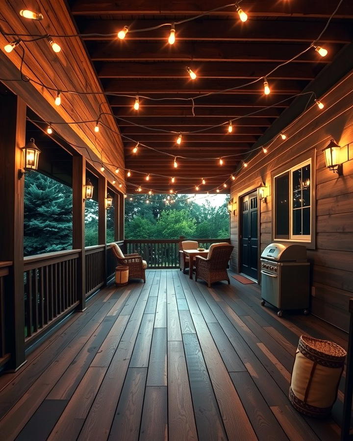 Deck with Outdoor Lighting - 30 Large Deck Ideas