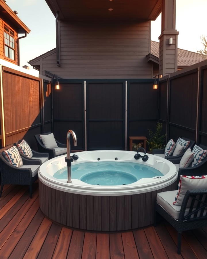 Decks with Built In Hot Tubs for Luxury - 30 Large Deck Ideas