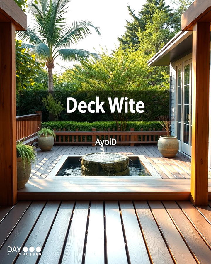 Decks with Water Features - 25 Wood Deck Ideas