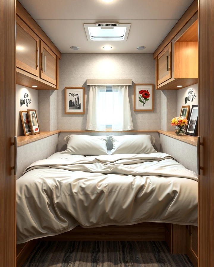 Decorate with Lightweight Artwork - 25 Rv Bedroom Ideas