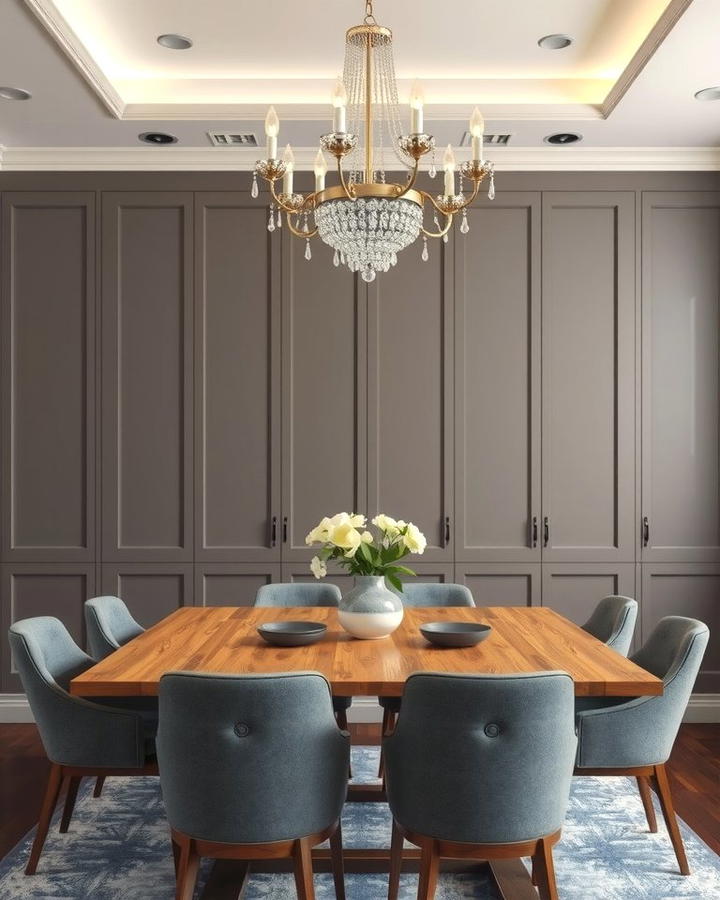 Decorating with Gray Chandeliers - 30 Gray Dining Room Ideas