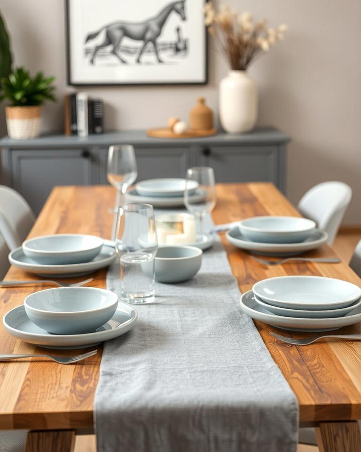 Decorating with Gray Tableware - 30 Gray Dining Room Ideas