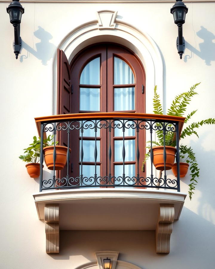 Decorative Balconies - 30 Mediterranean House Exterior Ideas