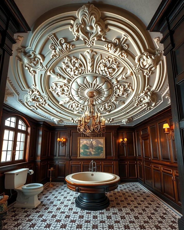 Decorative Ceiling Medallions - 25 Victorian Bathroom Ideas