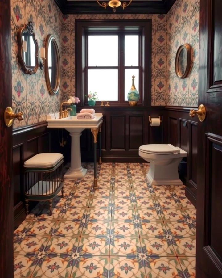 Decorative Floor Tiles - 25 Victorian Bathroom Ideas