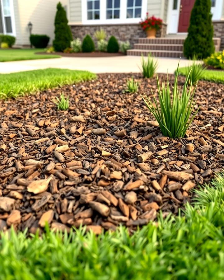 Decorative Mulch Beds - 30 Small Front Yard Landscaping Ideas