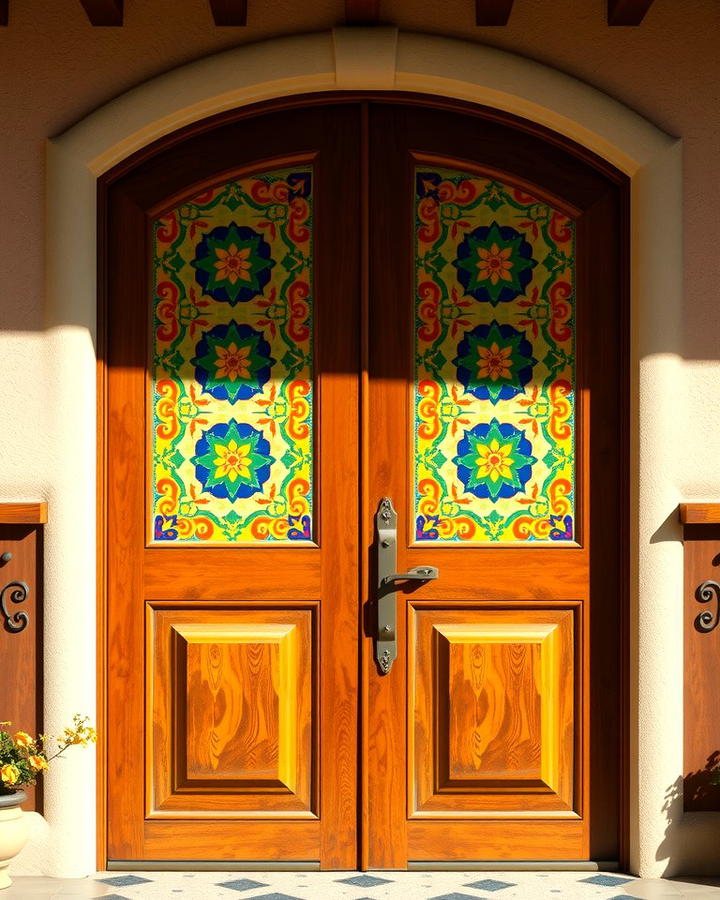 Decorative Tile Insets - 25 spanish style front door ideas