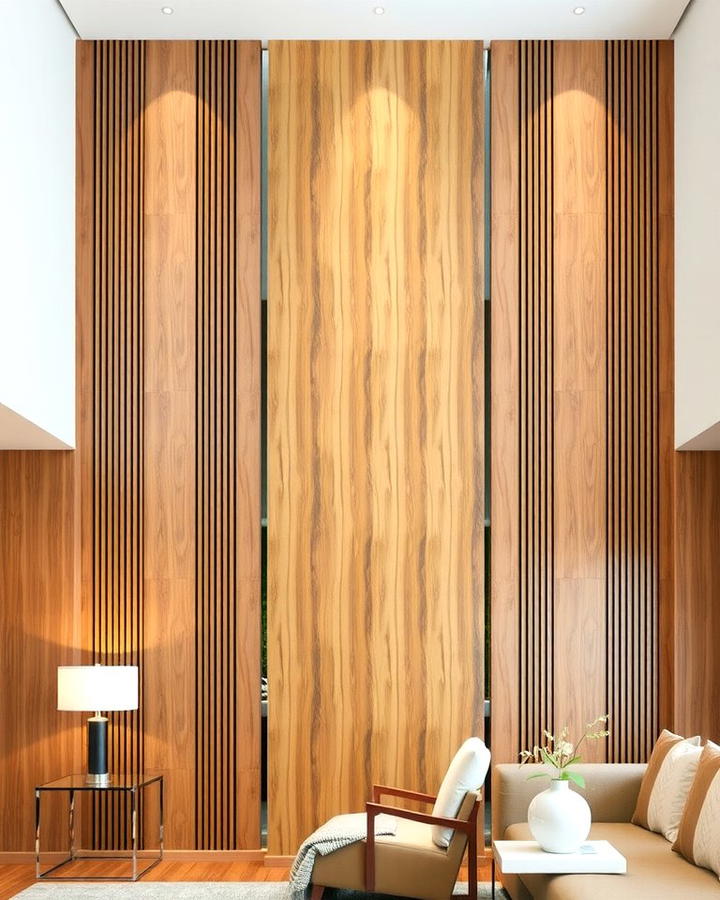 Decorative Wood Paneling - 30 High Ceiling Tall Wall Decor Ideas