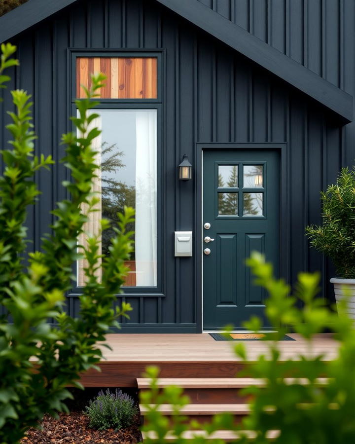 Deep Forest Green for Natural Harmony - 25 Paint Colors for a Modern Black House With Cedar Accents