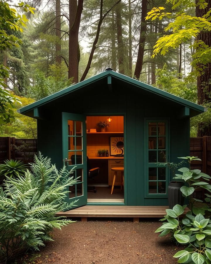 Deep Forest Green - 25 Shed Color Ideas