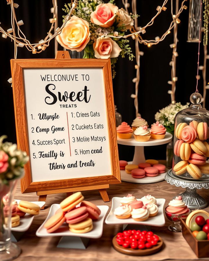 Dessert Table Sign 2 - 30 Wedding Sign Ideas