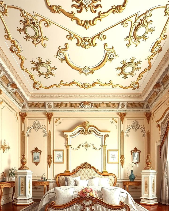 Detailed Crown Molding - 25 Victorian Bedroom Ideas