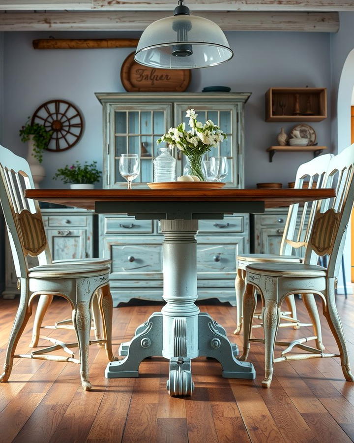 Distressed Furniture Pieces - 30 Rustic Dining Room Ideas