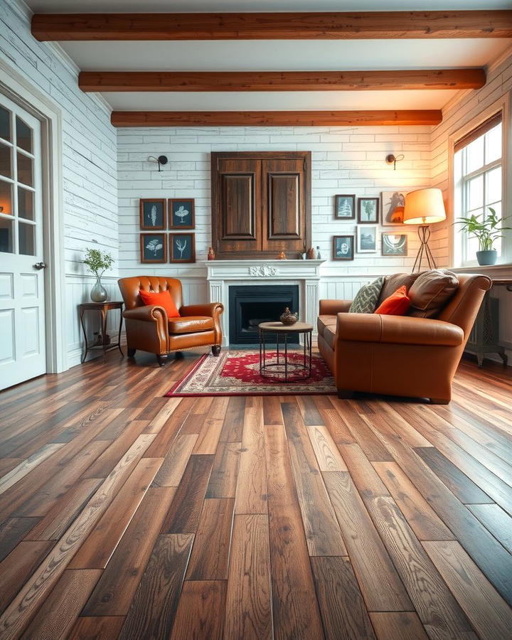 Distressed Wood Flooring - 30 Wood Floor Ideas