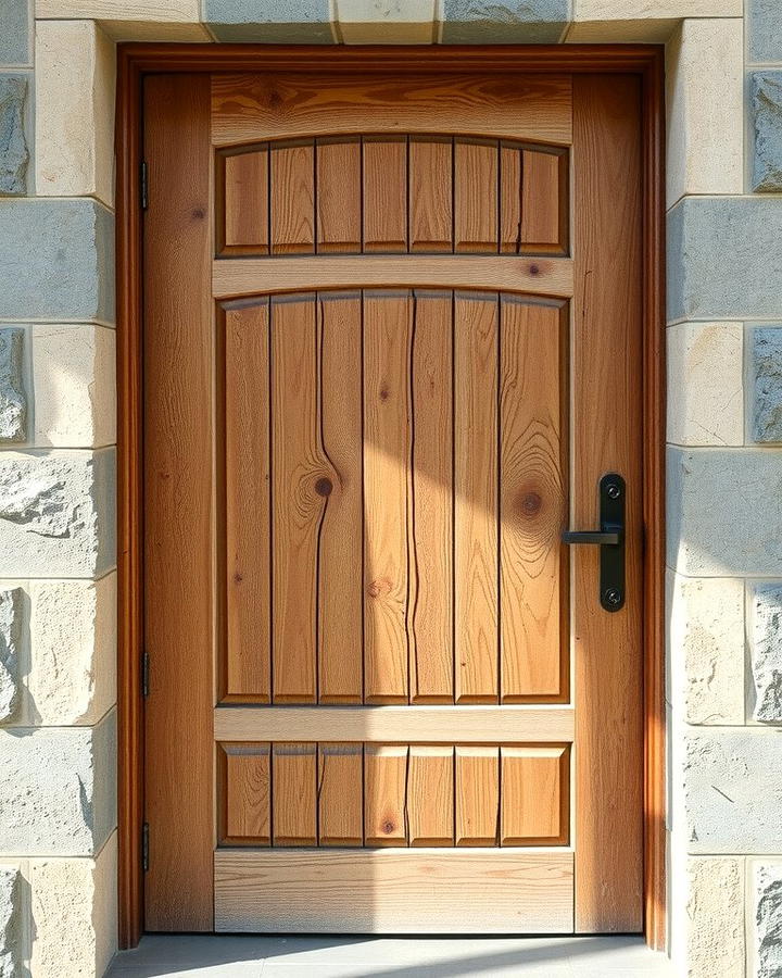 Distressed Wood Front Door - 25 Rustic Front Door Ideas