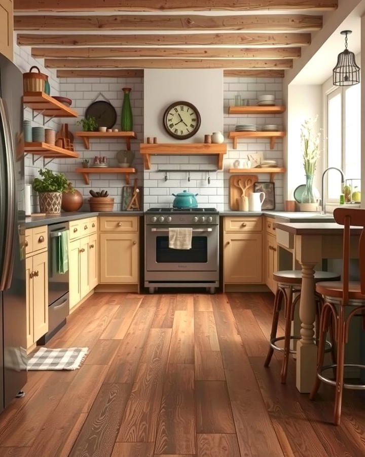 Distressed Wood Look for Rustic Charm - 25 Painted Floor Ideas