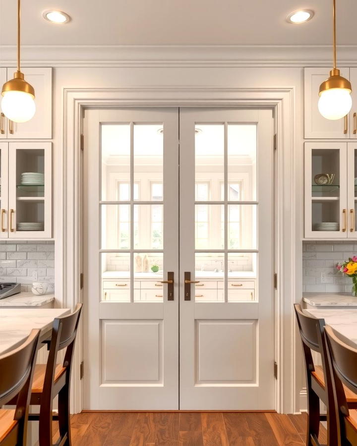 Double French Doors - 25 Pantry Door Ideas