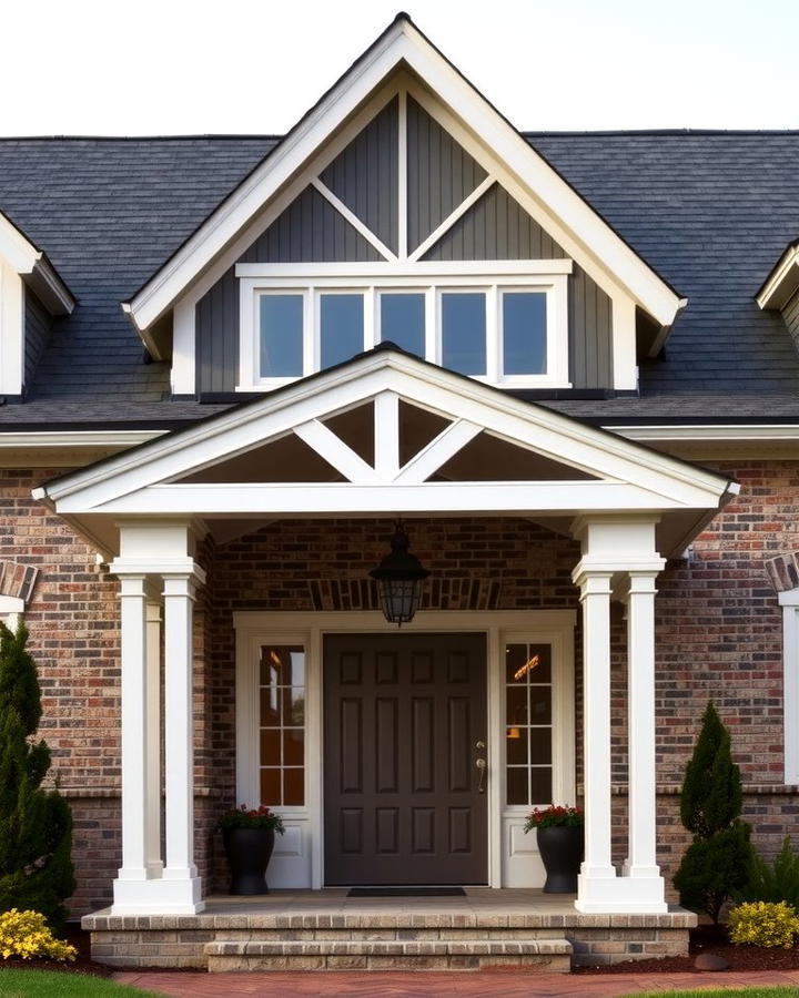 Double Gable Porch Design - 25 Open Gable Porch Ideas