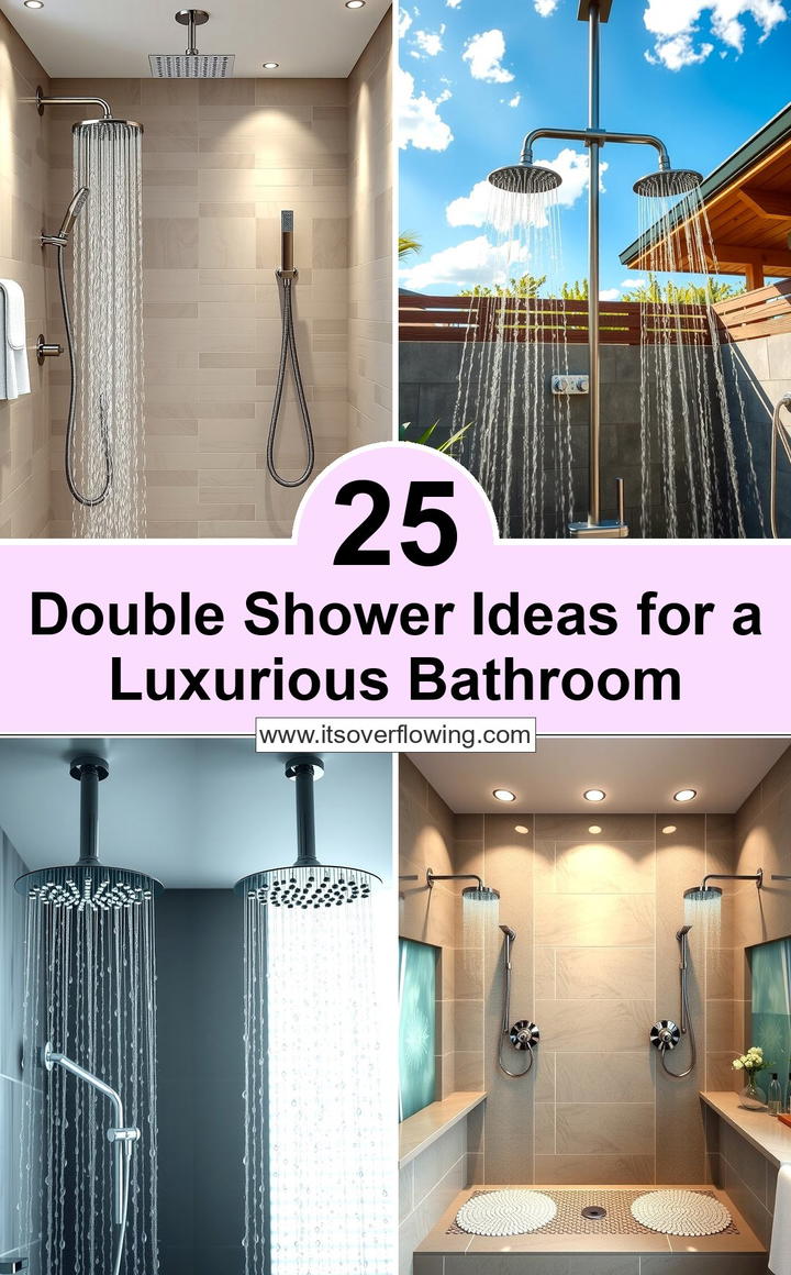 Double Shower Ideas for a Luxurious Bathroom