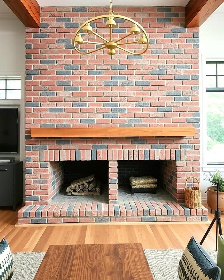 Double Sided Brick Fireplace - 25 Rustic Brick Fireplace Ideas