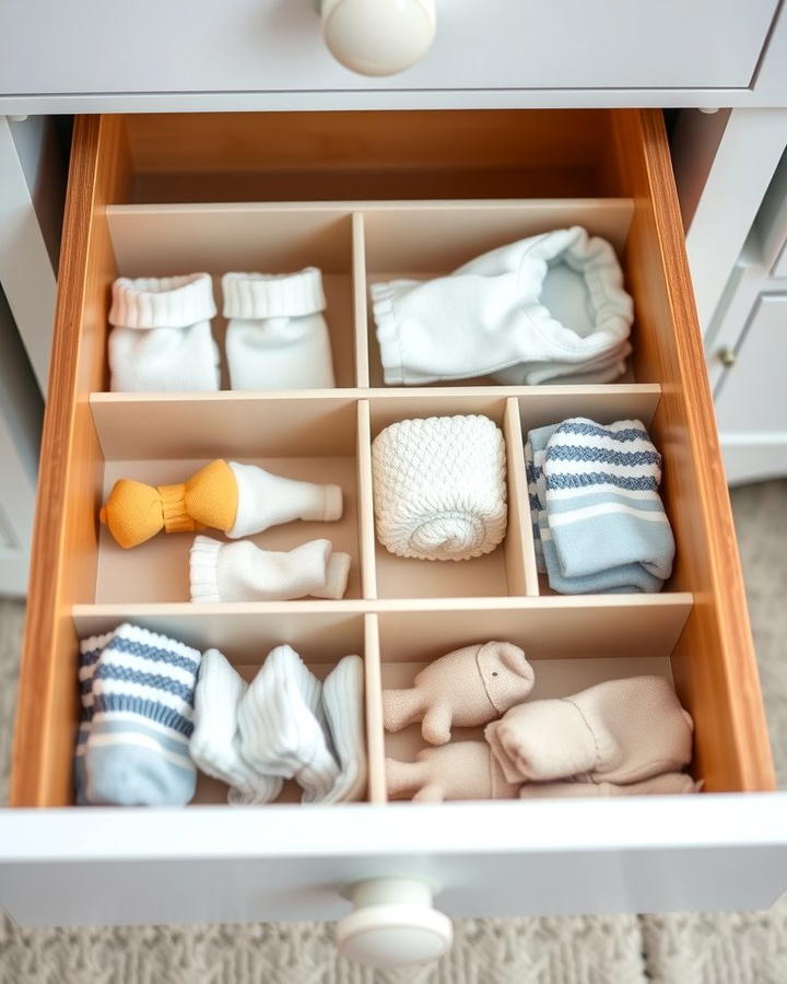 Drawer Dividers for Organized Spaces - 25 Nursery Storage Ideas