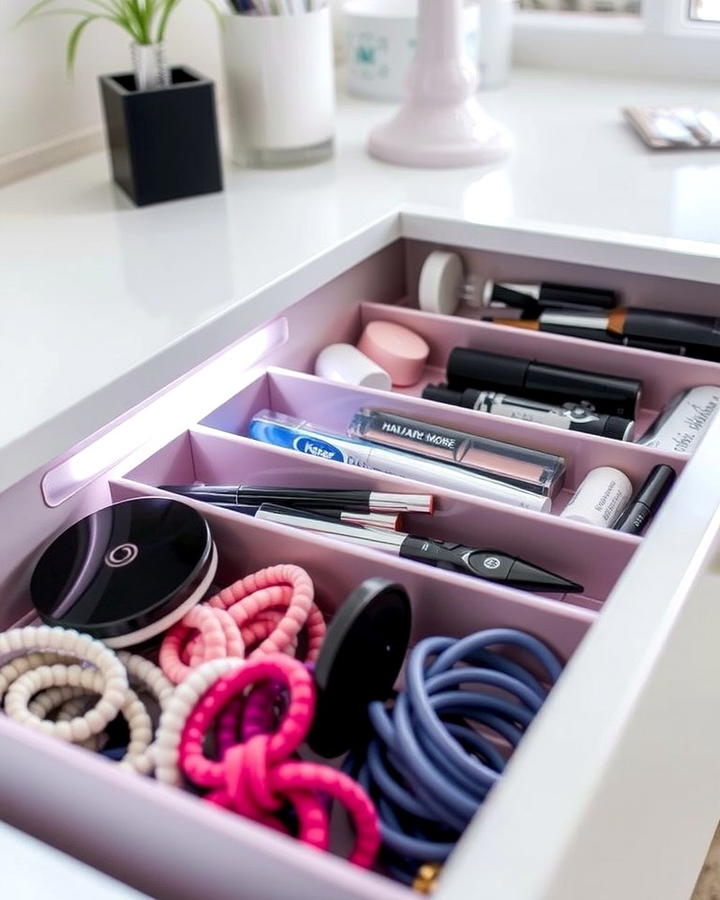 Drawer Dividers for Small Items - 30 Bathroom Cabinet Organizing Ideas