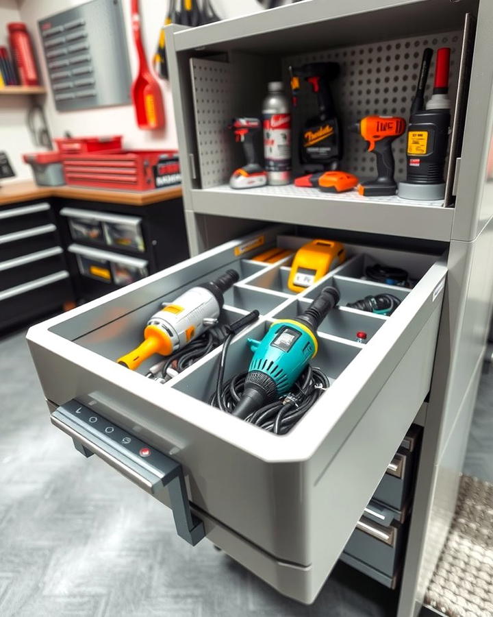 Drawer Dividers for Tool Cabinets - 25 Power Tool Storage Ideas