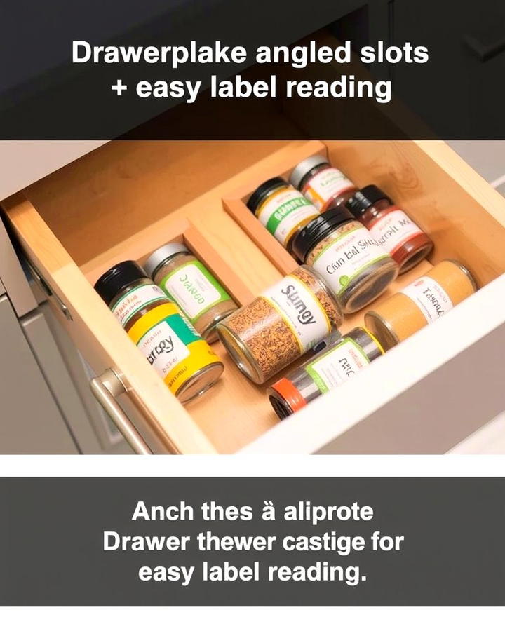 Drawer Insert Spice Organizer - 25 Spice Rack Ideas