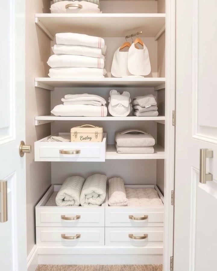 Drawer Units for Hidden Storage - 25 Nursery Closet Ideas