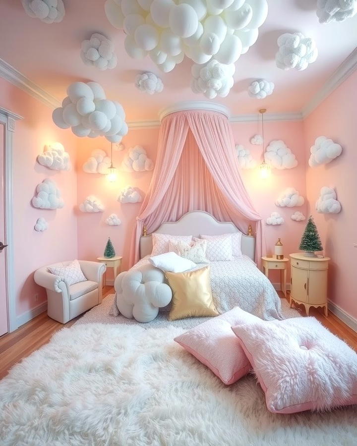 Dreamy Cloud Decor - 25 Princess Room Ideas