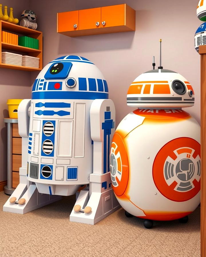 Droid Inspired Storage Units - 25 Star Wars Room Ideas