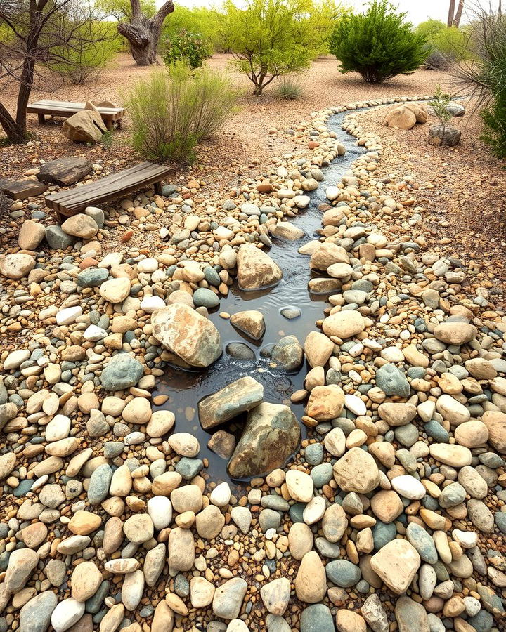 Dry Riverbeds - 25 Xeriscape Ideas