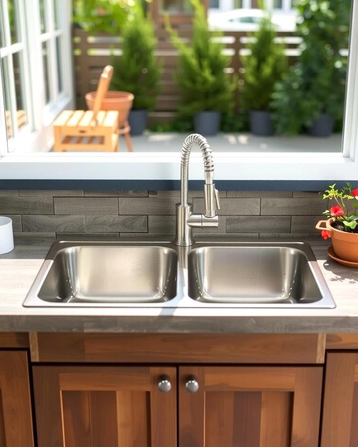 Dual Basin Outdoor Sink - 25 outdoor sink ideas