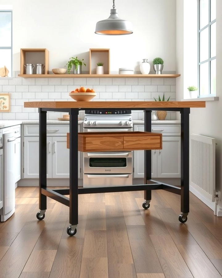 Dual Height Table - 25 Small Kitchen Table Ideas