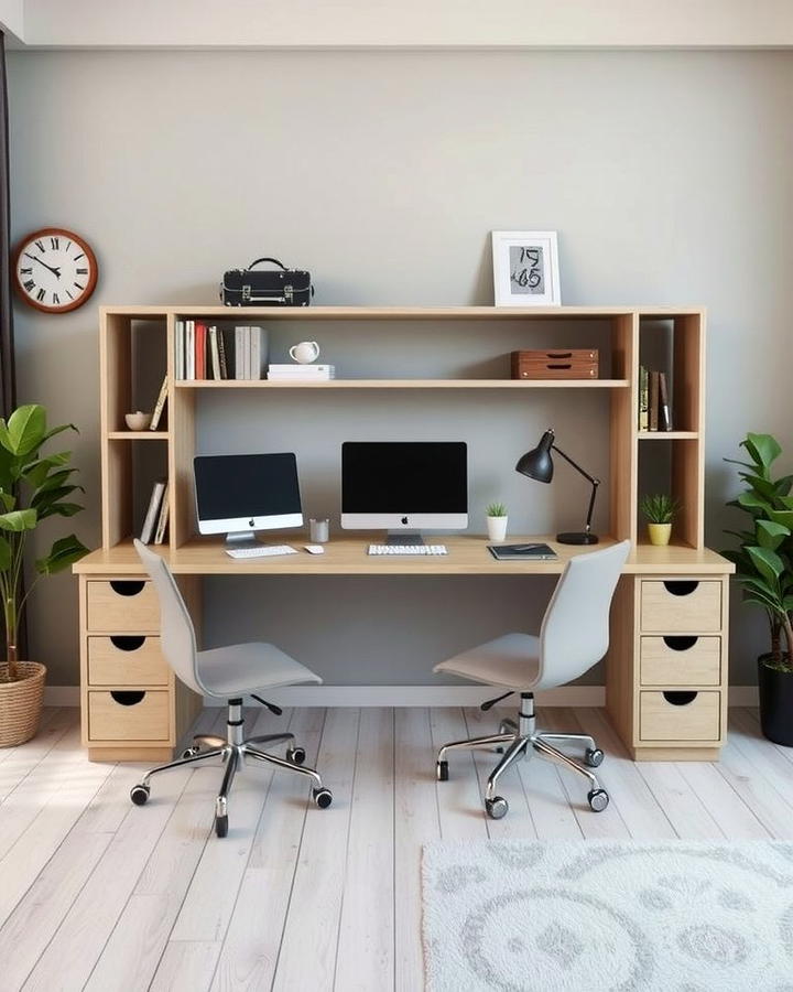 Dual Purpose Desk - 30 Home Office Ideas for Her