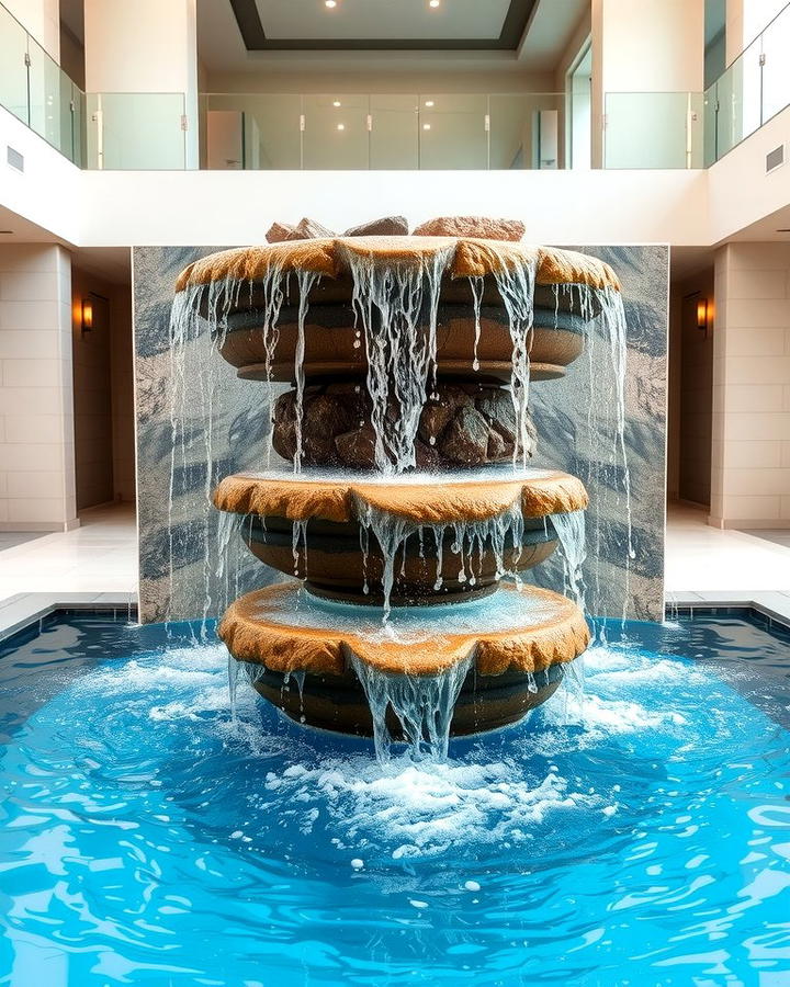 Dual Tiered Waterfall - 25 Small Pool Waterfall Ideas