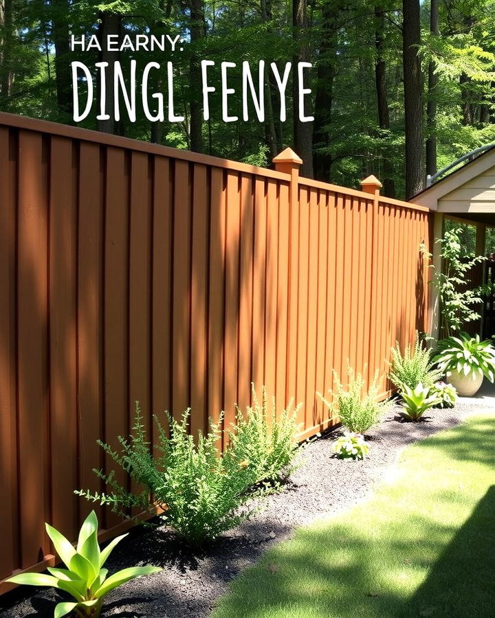 Earthy Brown Vinyl Fence - 25 Vinyl Fence Colors