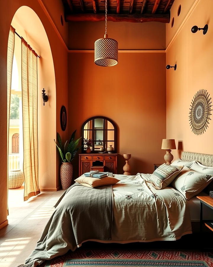 Earthy Color Palette - 25 Moroccan Themed Bedroom Ideas