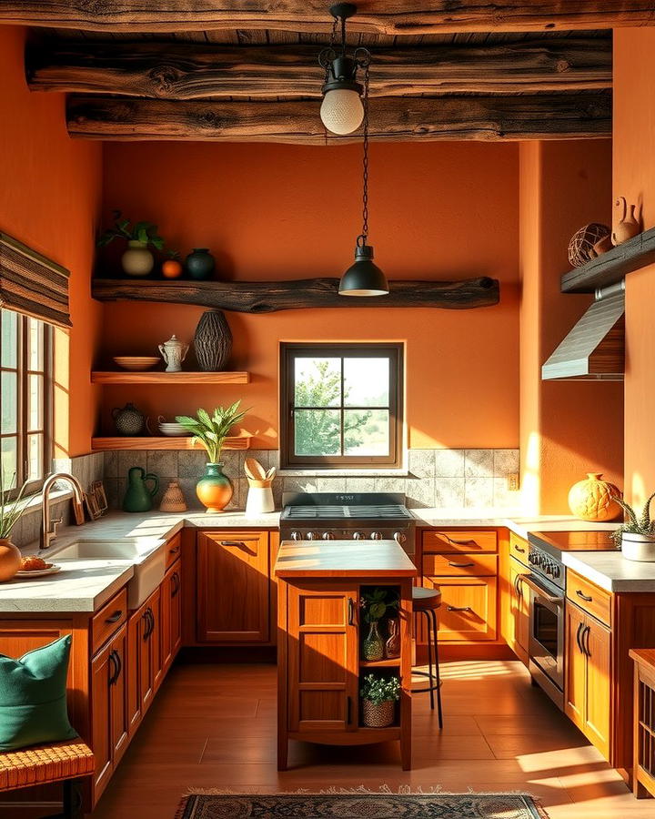 Earthy Color Palettes - 25 Southwestern Kitchen Ideas