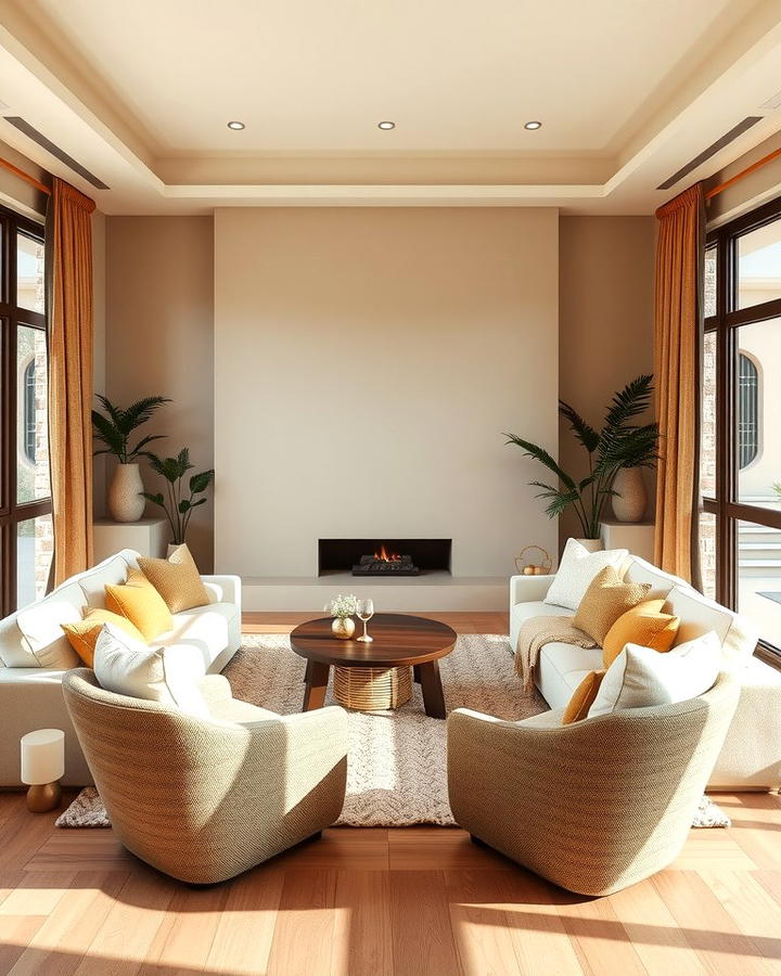 Earthy Tones and Textures - 30 Zen Living Room Ideas