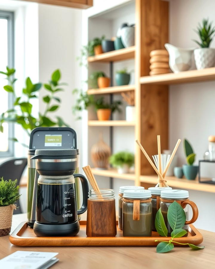 Eco Friendly Coffee Station 2 - 25 Office Coffee Station Ideas