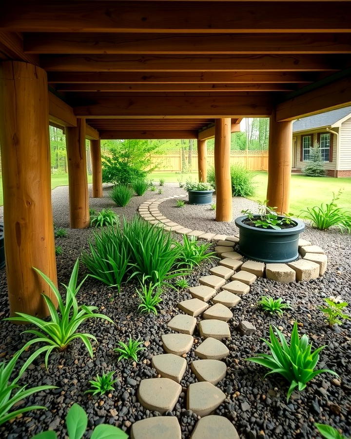 Eco Friendly Rain Garden - 25 Under Deck Landscaping Ideas