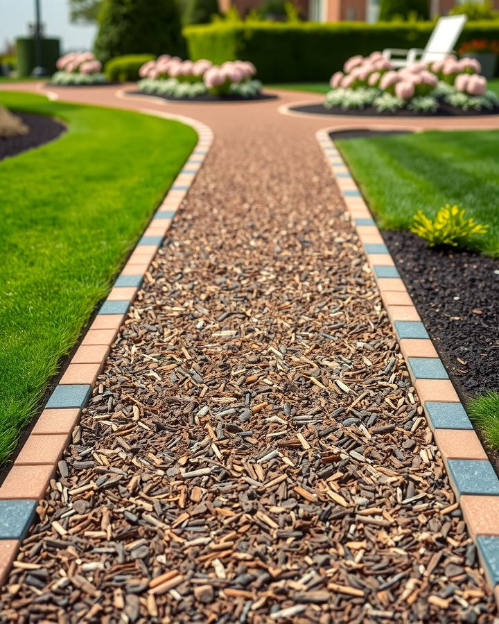 Edged Mulch Pathways - 25 Mulch Pathway Ideas