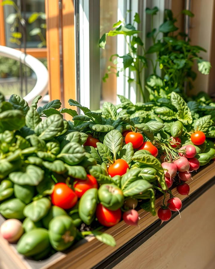 Edible Vegetable Boxes - 25 window box ideas