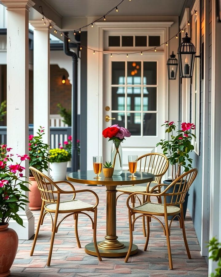 Elegant Bistro Setting - 25 Side Porch Ideas