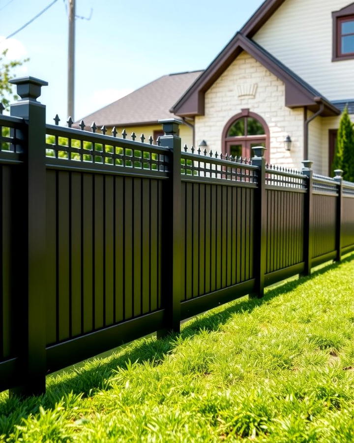 Elegant Black Vinyl Fence - 25 Vinyl Fence Colors